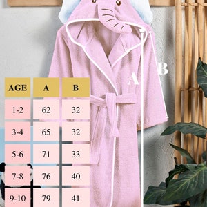 Kids Bathrobe Boys Girls Personalized Baby Blue Elephant Animal Hooded Bathroom Bath Costume Gift Boys Girls Kids Robe %100 Turkish Cotton image 7