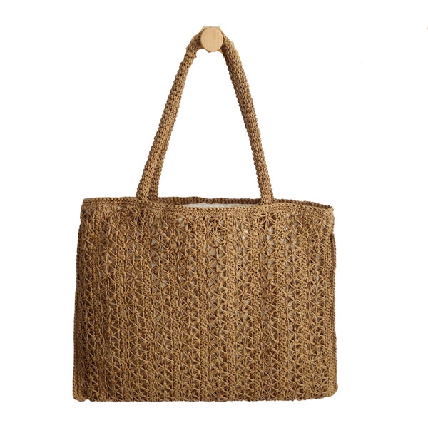 Handmade Straw Bag, Stylish, Spacious, Practical for Daily Use, Tote Bag, Ideal Gift, Summer Daily Bag Handbag Women