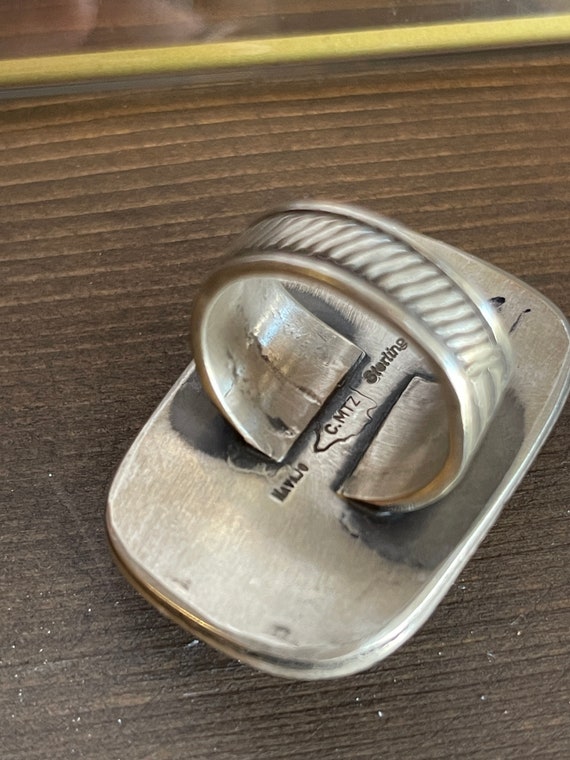 Calvin Martinez Signed Navajo Rectangular Royston… - image 2