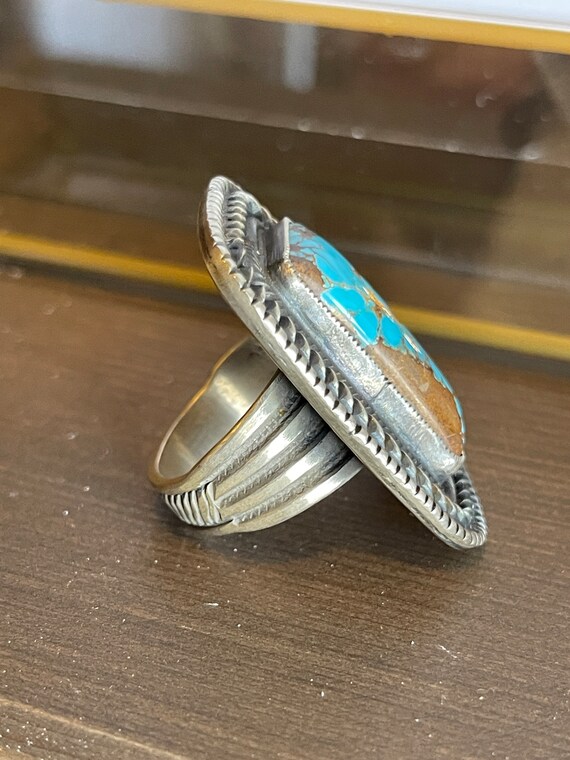 Calvin Martinez Signed Navajo Rectangular Royston… - image 5