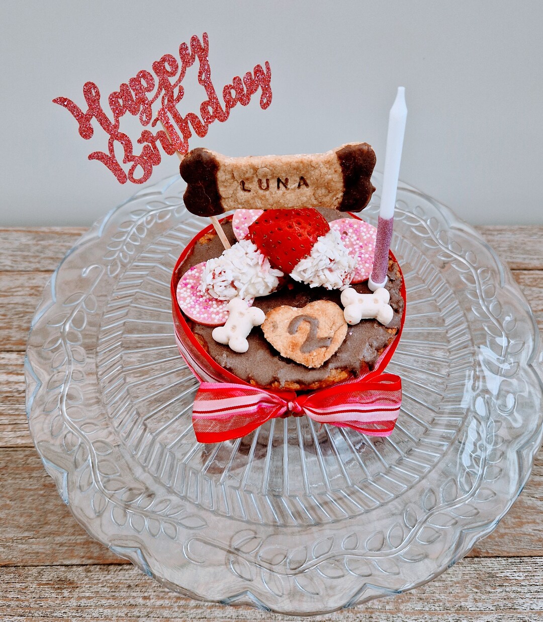 Dog Birthday Cakehandmade Cakes for Dogs Personalised Cakes Etsy UK