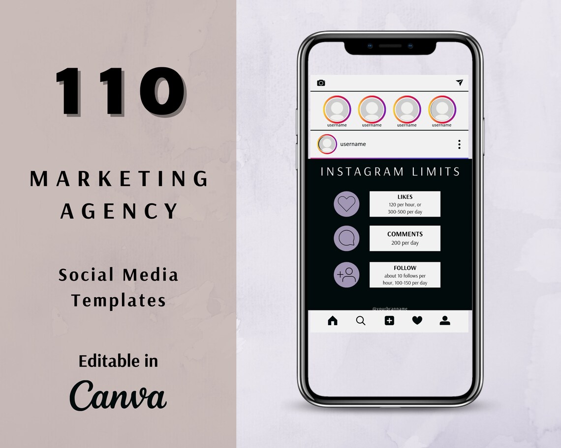 110 Social Media Posts for Digital Marketing Agencycanva - Etsy