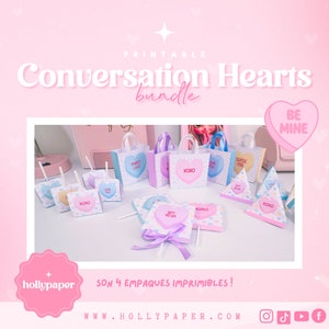 Plantillas imprimibles para san valentin, empaques imprimibles san valentin, Envolturas Imprimibles, Valentines Printables