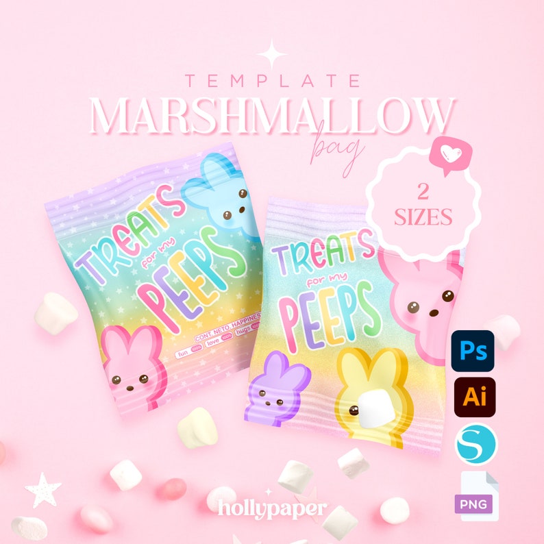 Marshmallow Template Marshmallow Template Marshmallow Bag Etsy Marshmallow Template Marshmallow Template Marshmallow Bag Etsy