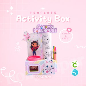 Activity Box Template, Playdoh Box Template, Party Box Template, Activity Box, Playdoh Box Template
