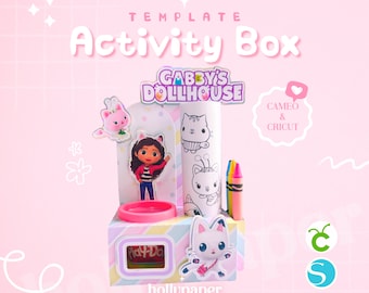 Activity Box Template, Playdoh Box Template, Party Box Template, Activity Box, Playdoh Box Template