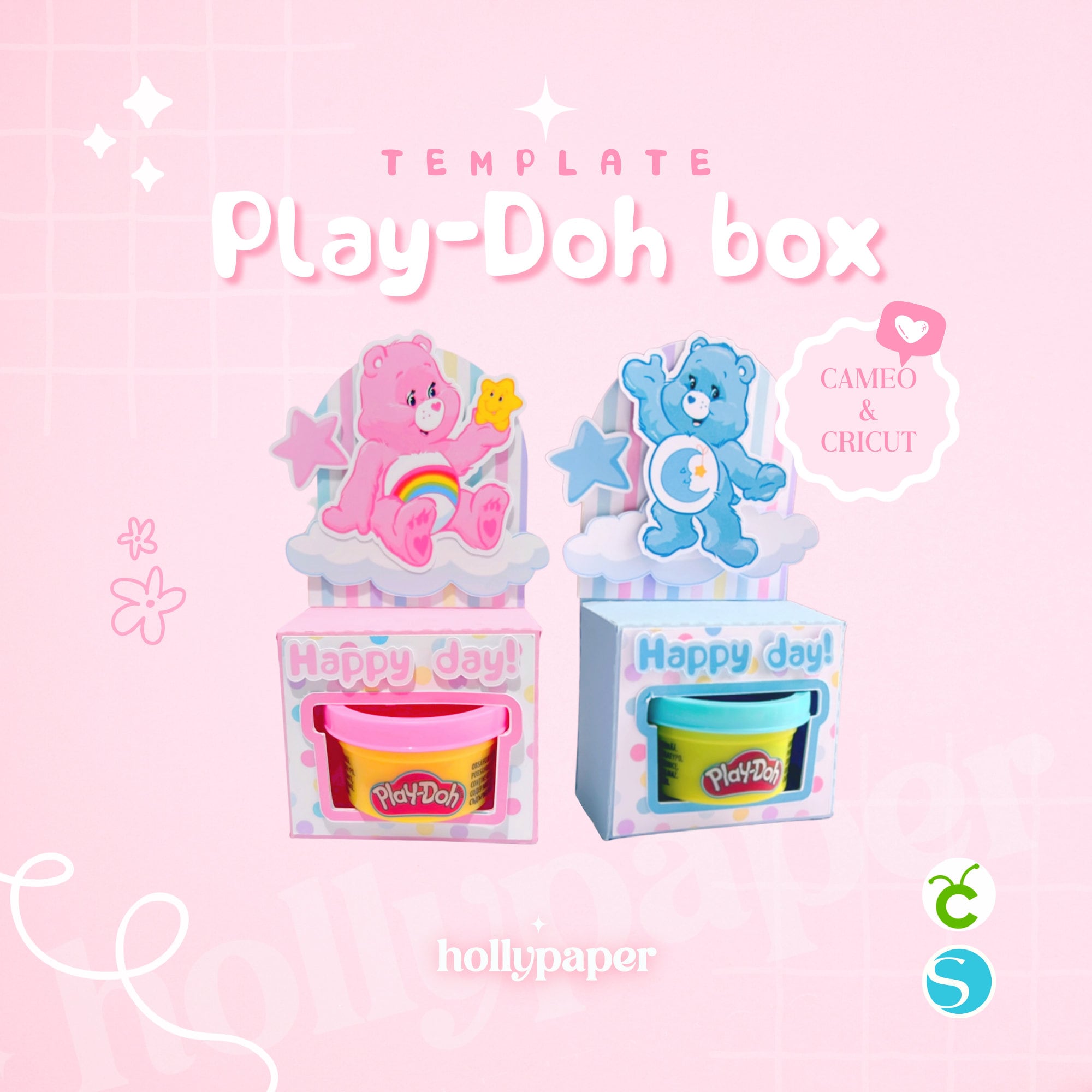 Play-doh Box Template, Mini Playdoh Box Template, Playdoh Box Template,  Party Boxtemplate, Activity Box, Playdoh Box Template 