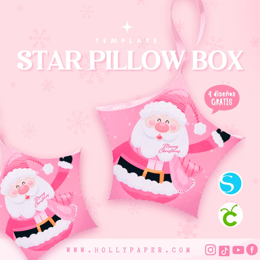 Star Pillow Box Template, SVG STUDIO Etsy