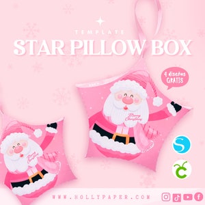 Star Pillow Box Template, SVG - STUDIO