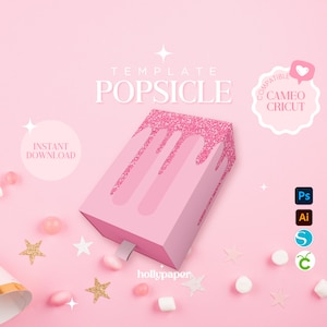 Popsicle Favor Box Template