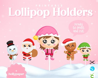 Christmas Lollipop Holder, Christmas Lollipop Holder, Christmas Lollipop Wrapper, Christmas Wrapper