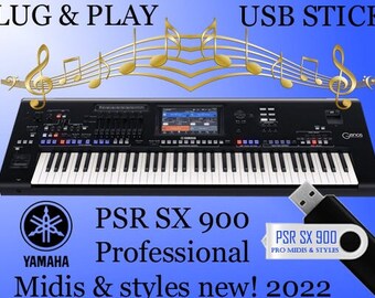 Yamaha PSR SX 900 Professional Styles and Midis Plug & Play USB