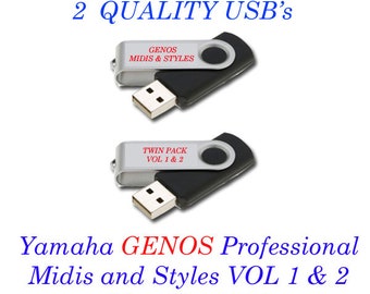 GENOS Professional styles and Midis, Plug and play USB Vol 1 & 2