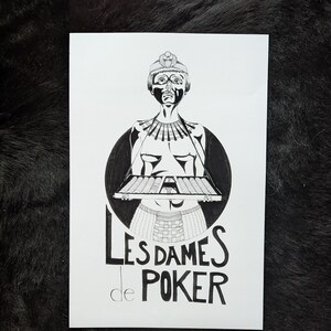 Les Dames Poker Poster