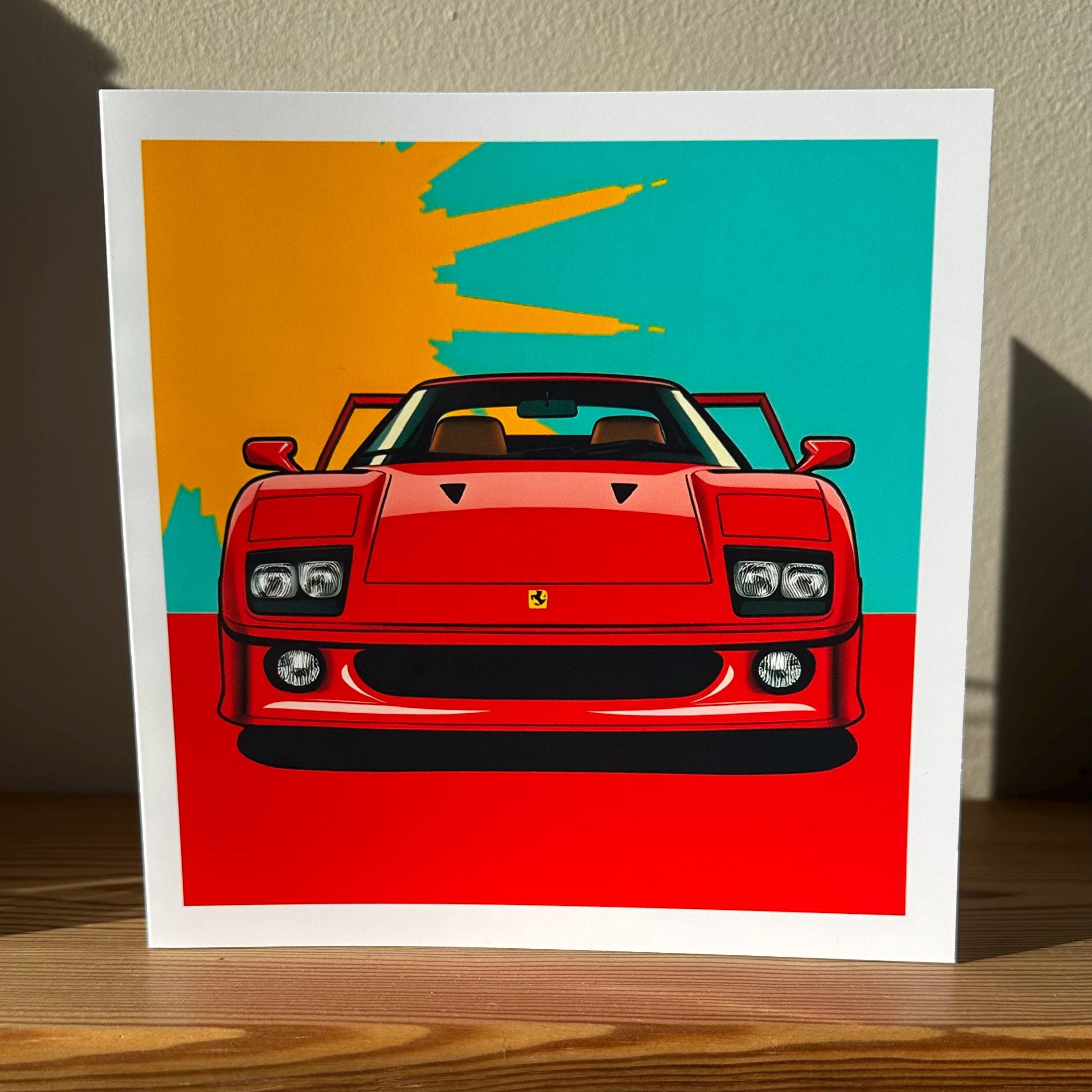 GC-397フェラーリF40/458限定版画サイン額装済作家平右ヱ門 【公式通販】