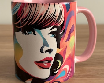 Pop Art, Taylor Swift, Fan Mug – 11oz Ceramic Mug