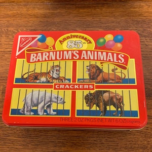 Vintage Barnum's 85th Anniversary Food Tin