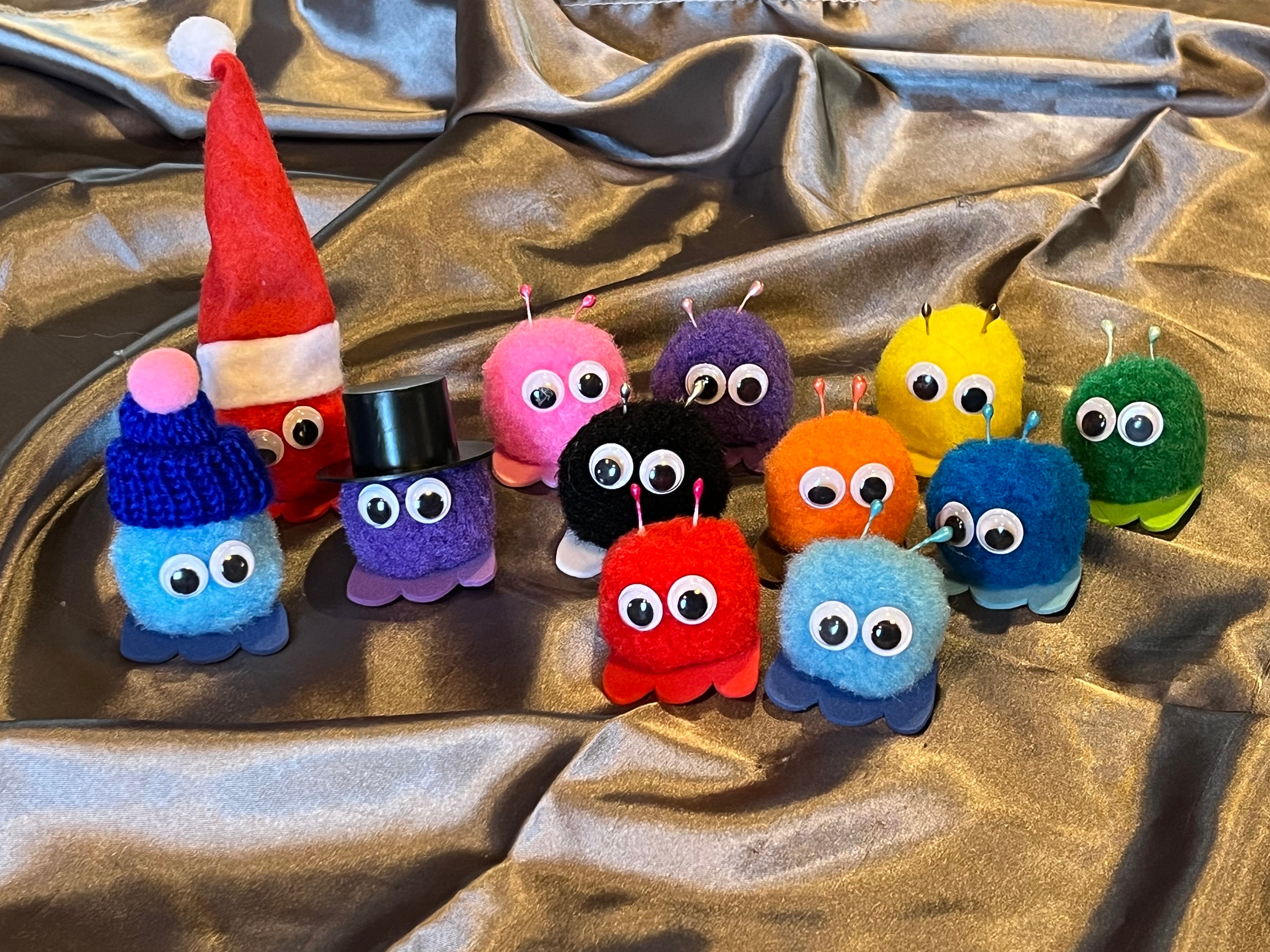 Large Pom Pom Monsters - Etsy