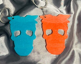 Bandana Skull Keychain