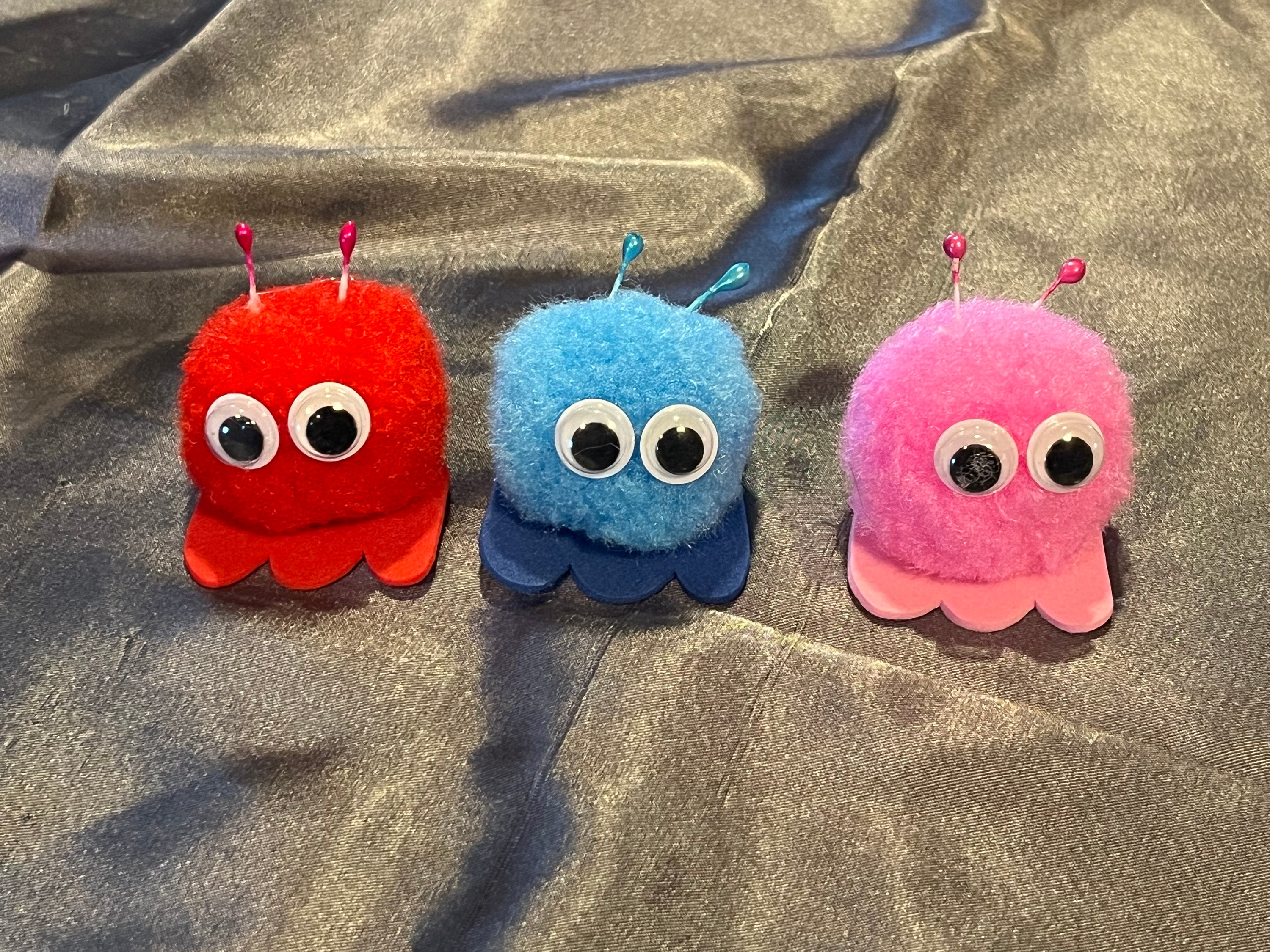 Large Pom Pom Monsters - Etsy