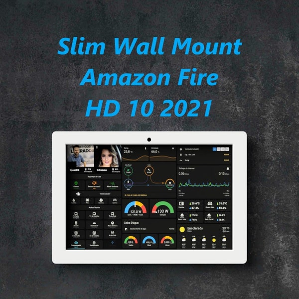 Tablet-Wandhalterung Amazon Fire HD10 2021 – 3D-gedruckte Teile – Tablet-Dockingstation