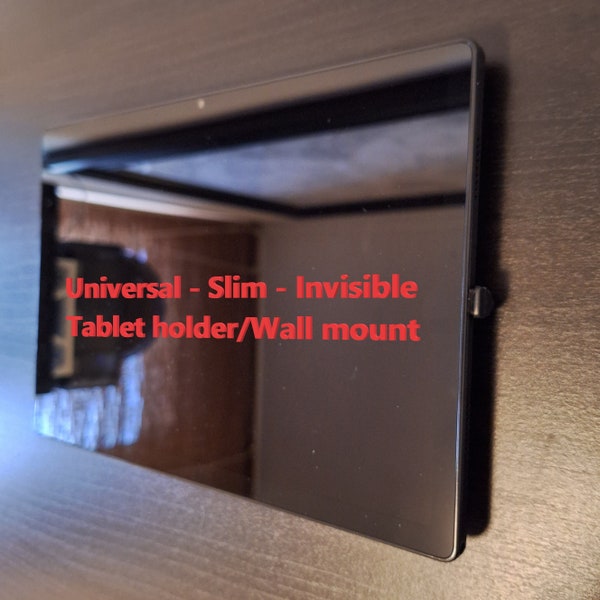 Universal Tablet wall mount - 3D printed parts - Tablet docking station - for every tablet