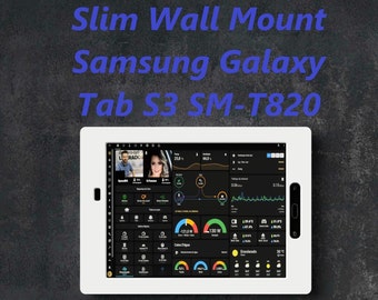 Slim wall mount Samsung Galaxy Tab S3 including charging