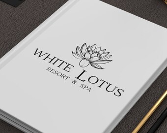 The White Lotus Resort & Spa Hardcover Matte Finish Journal, Gift Idea For Fans Of The Hit HBO Show The White Lotus, White Lotus Fan Diary