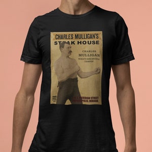 Charles Mulligans Steakhouse T-Shirt, Parks And Recreation Shirt, Ron Swanson Shirts, Gift Idea Tshirt For Parks And Recreation TV Show Fans