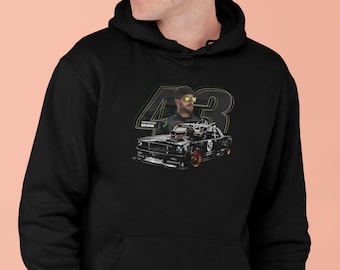 Sudadera con capucha Ken Block 43, camiseta Ken Block, suéter Ken Block Forever, ropa RIP Ken Block, ropa Ken Block Descanse en paz, monumento a Ken Block
