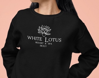 White Lotus Resort & Spa Sicily Sweater, White Lotus Shirt, The White Lotus HBO TV Show Sweatshirt, Gift Idea For Fans Of The White Lotus TV
