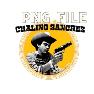 Chalino Sanchez Versace-stil PNG |Sublimering|DTF| Corrido Clip Art mexikansk konstnär T-shirtdesign
