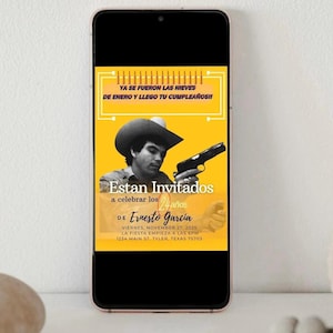 Chalino Sanchez Editable Invitation Template Adult Birthday Theme Invite Party Birthday Digital Invite Cumpleaños/Instant Download