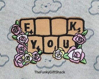 Fuck You Iron On Patch, Embroidered Sew on / Iron on Patch, Cool Patches, High quality Patch, Applique for Clothes Bags Jeans
