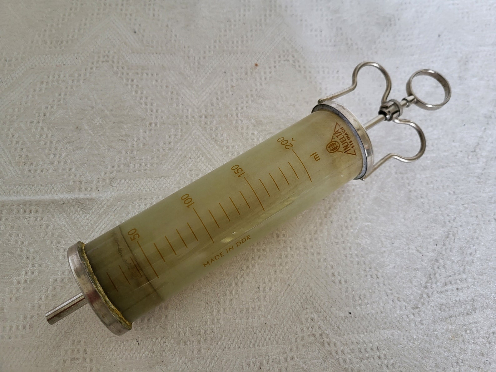 Antique Large 200ml Glass Injection, Injecta Steinach Made in DDR 200ml ...