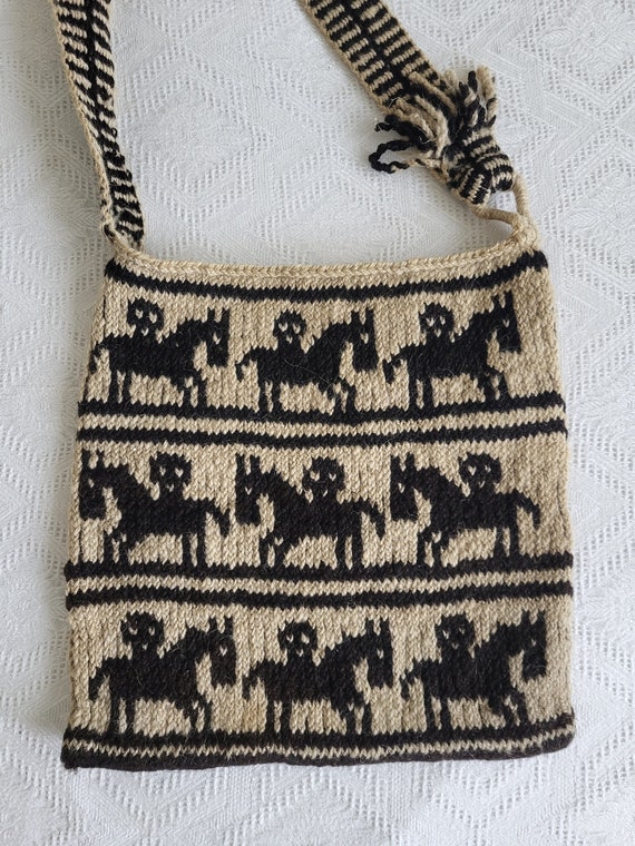 Old Bulgarian Woven Bag , Felt Bag , Craftsmanshi… - image 2