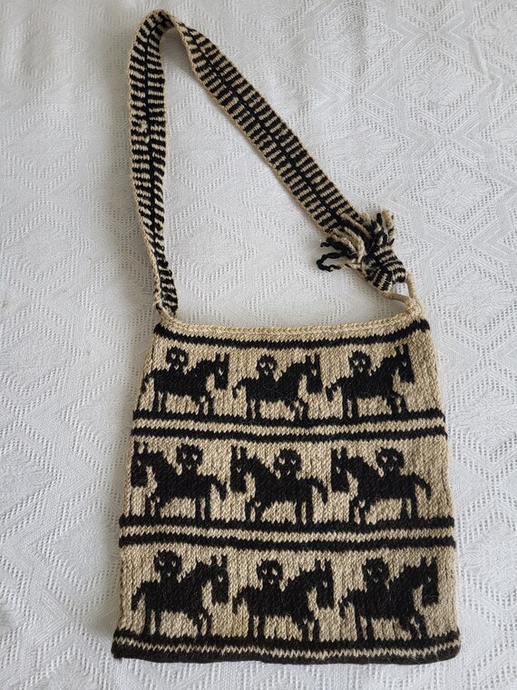 Old Bulgarian Woven Bag , Felt Bag , Craftsmanshi… - image 6