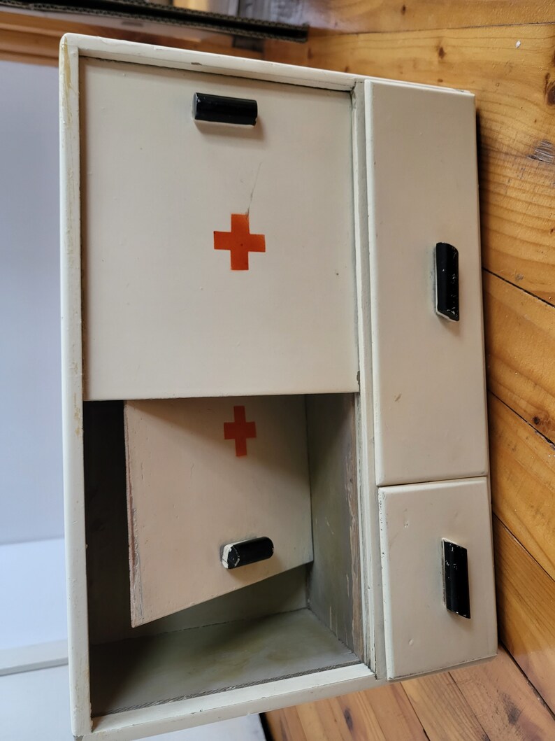 Vintage Wall Medicine Wooden Pharmacy Pharmacy Etsy