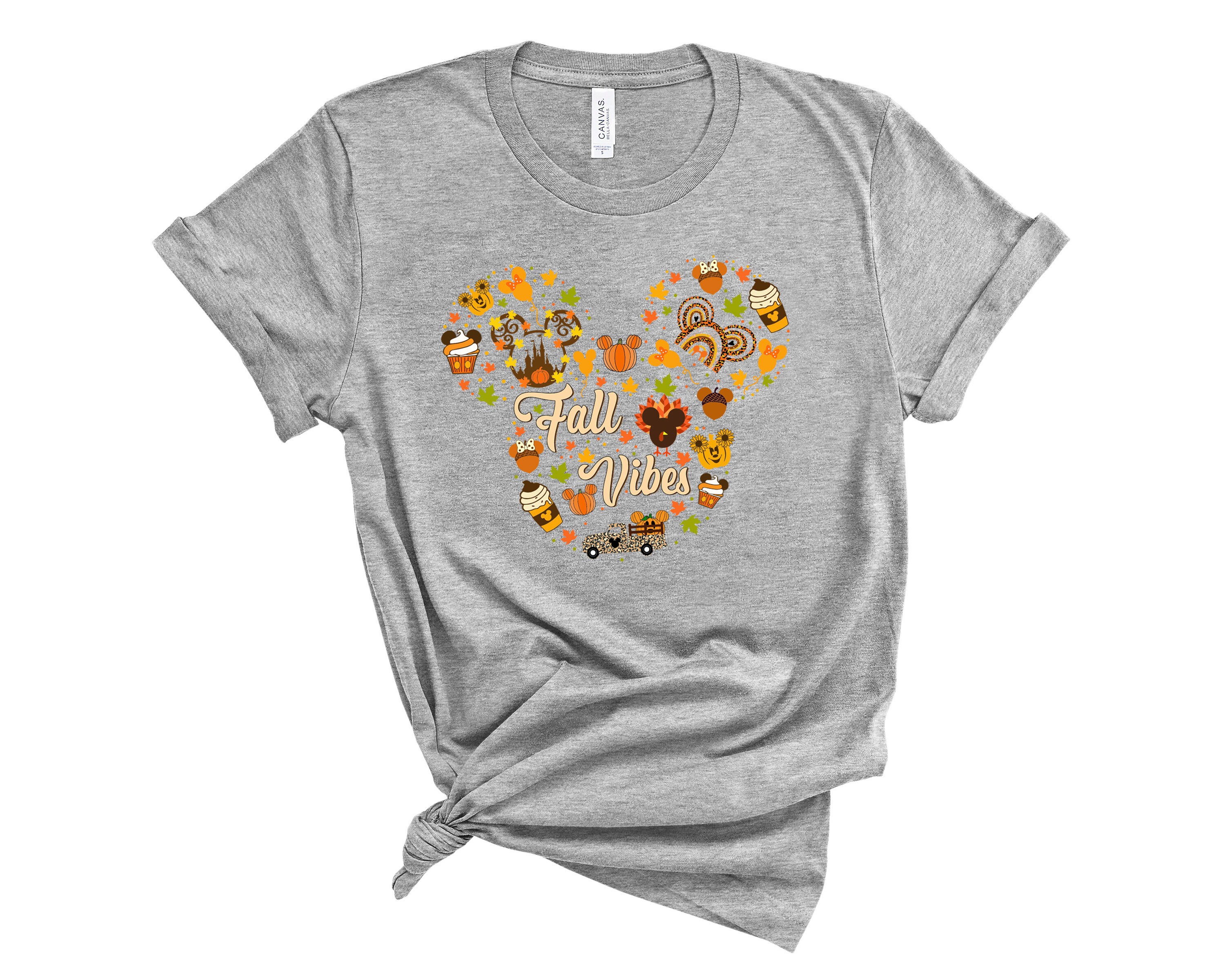 Discover Disney Fall Vibes Shirt, Matching Family Shirt, Thanksgiving T-shirt, Mickey Fall Vibes Shirt, Fall Disney Vacation Shirt, Halloween Shirt