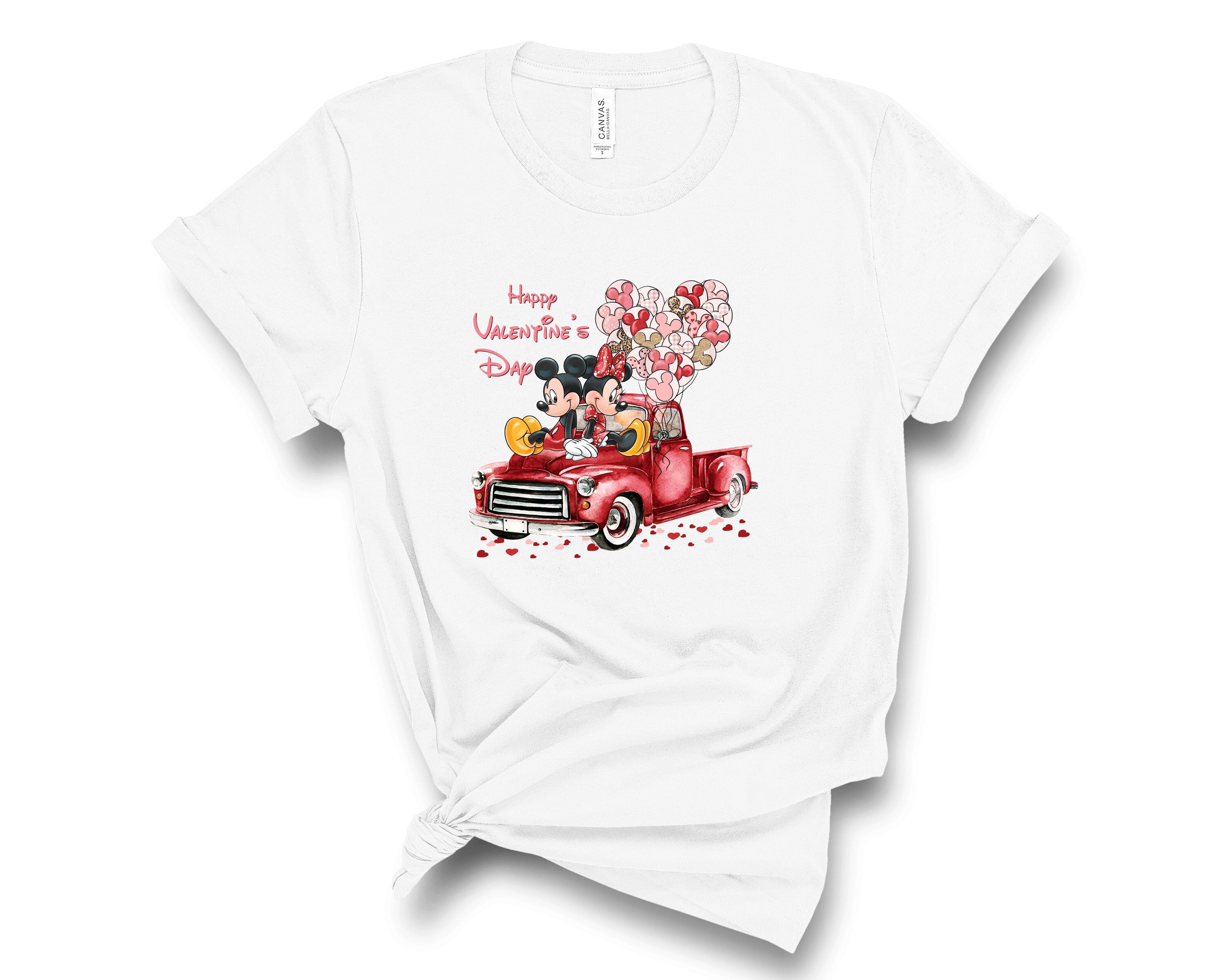 Discover Mickey And Minnie Valentine, Disney Love T-Shirt