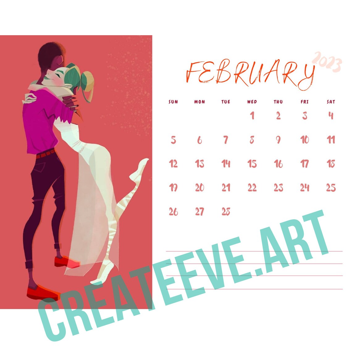anime-calendar-2023-with-printable-with-notes-anime-cartoon-calendar