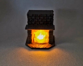 DRAGONLOCK Dungeon Flickering LED Fireplace