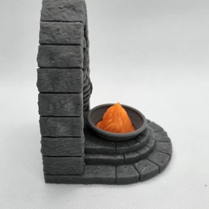 DRAGONLOCK Dungeon Flickering LED Skeleton Statue Brazier image 4
