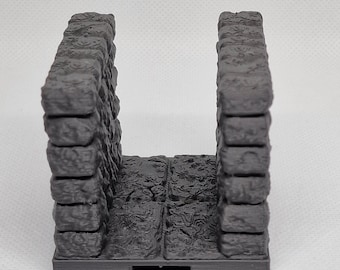 DRAGONLOCK Dungeon Narrow Hallway Tile (2x2)