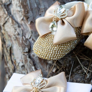 Bimbalo christening shoes for girls with rhinestone strap