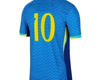 Brazil Soccer Fan Shirt Player #10 2025