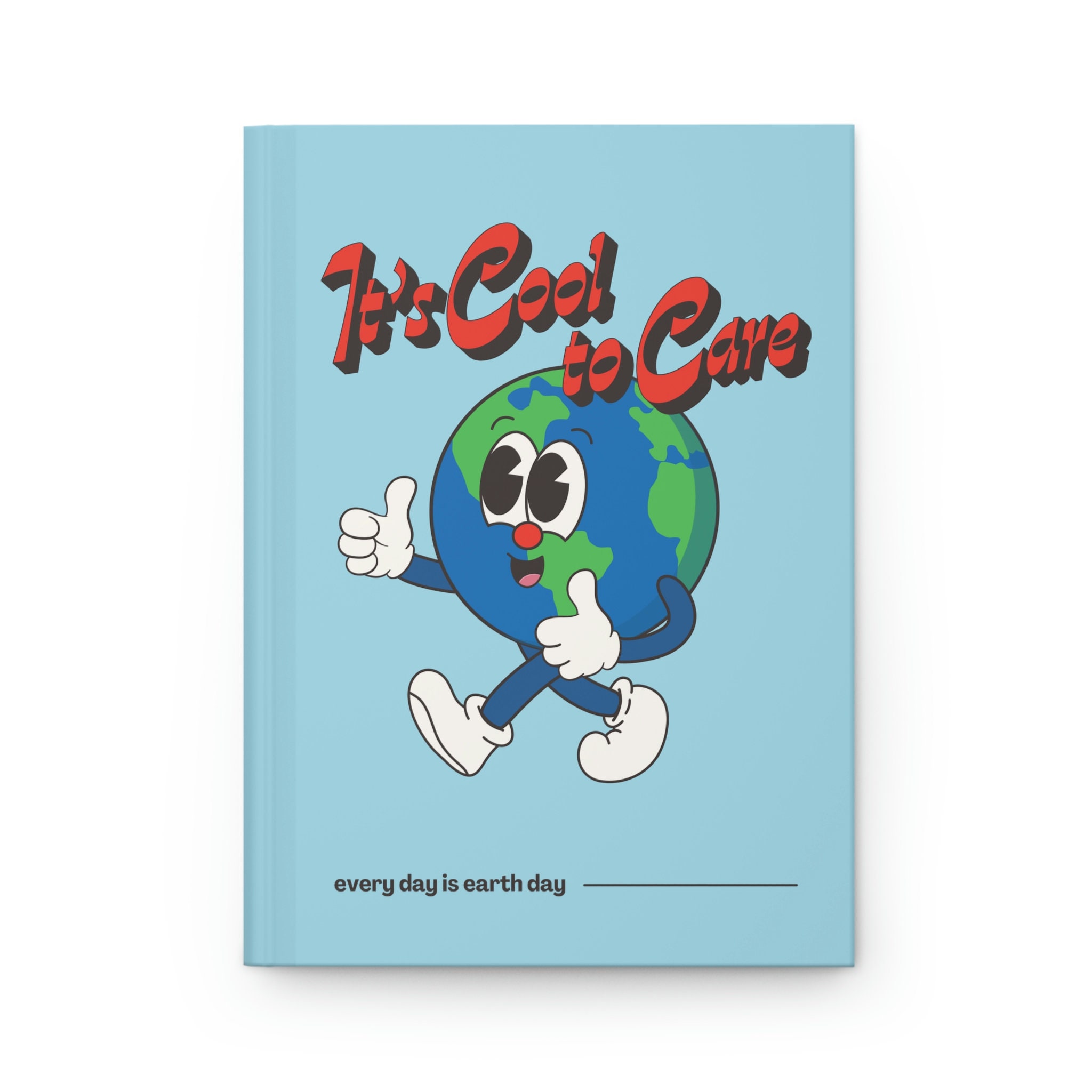 Earth Notebooks Earth Day Retro Notebook Journal | Earth Globe Illustration ...