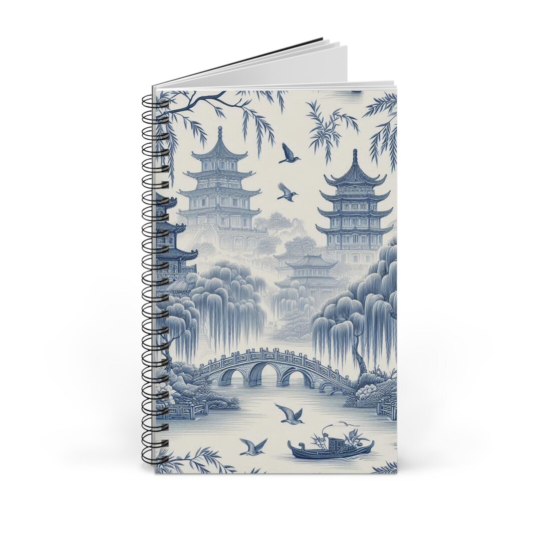 Blue Willow Spiral Notebook: Asian Art Journal for Writers - Etsy