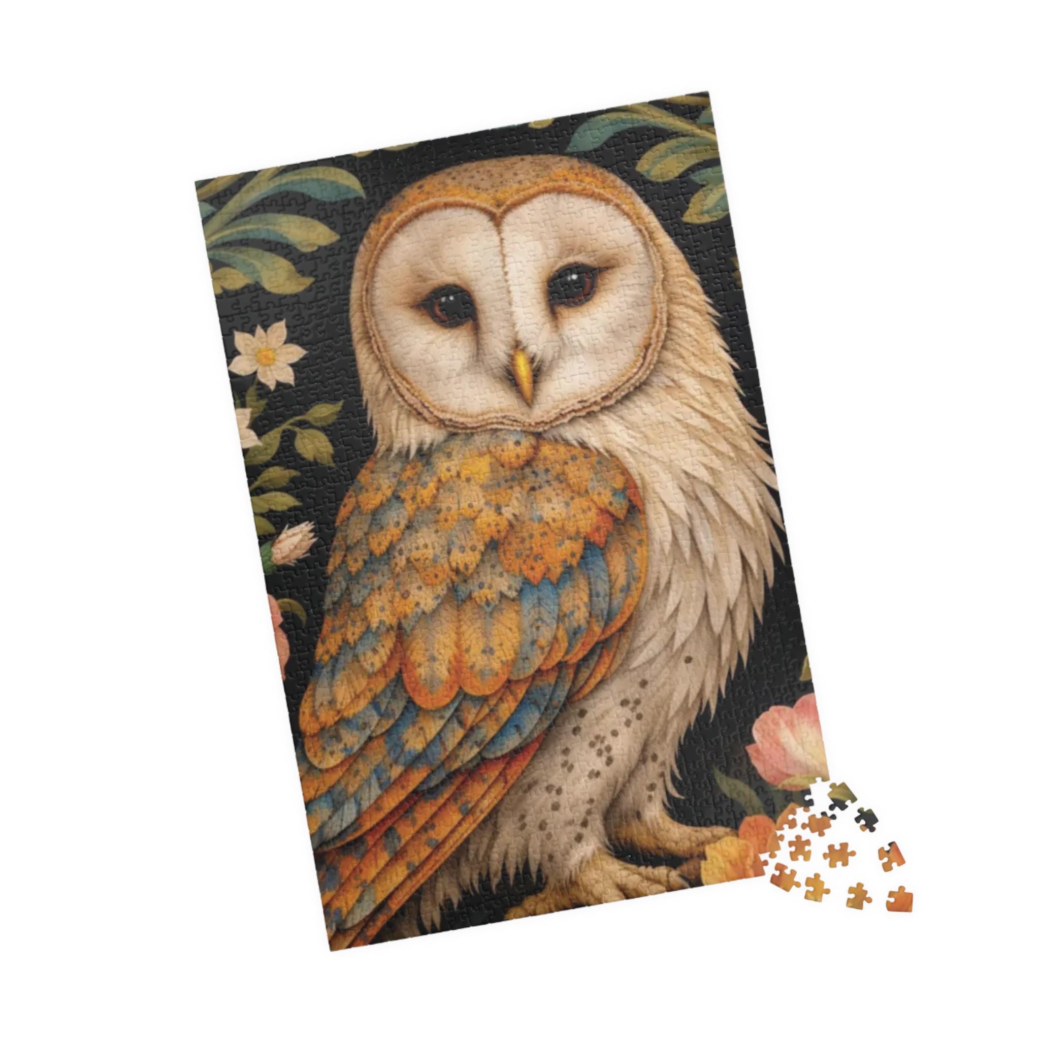 William Morris Owl Jigsaw Puzzle, 1014 Pieces, Family Activity| father's Day gift