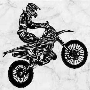 Motocross wall decoration